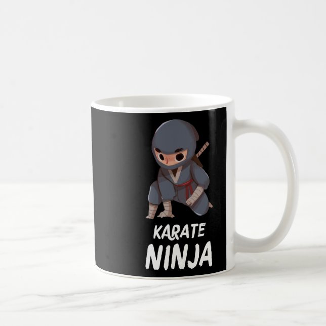 Caneca De Café Karate Ninja Boy Engraçado Artes Marciais Esportiv (Direita)