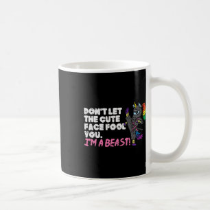 Caneca De Café Karate Ninja Unicorn Cute Face Beast Taekwondo Wom