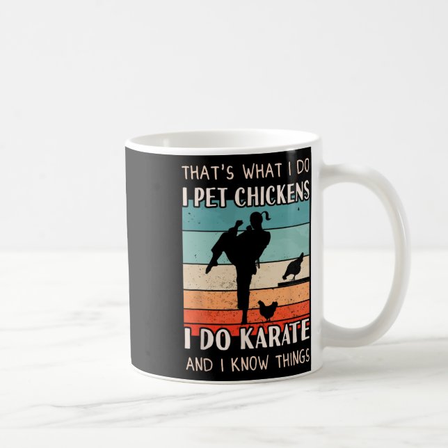 Caneca De Café Karate Outfit - Design para galinhas reprodutoras  (Direita)