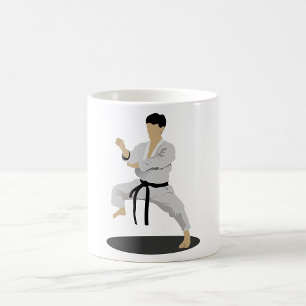 Caneca De Café Karate Pose Mug