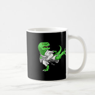 Caneca De Café Karate T-rex Dino Aluno Professor Dinossauro Karat
