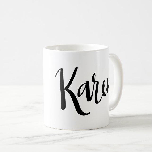 Caneca De Café Karen (Frente Esquerda)