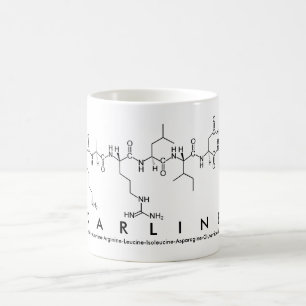 Caneca De Café Karline peptide name mug