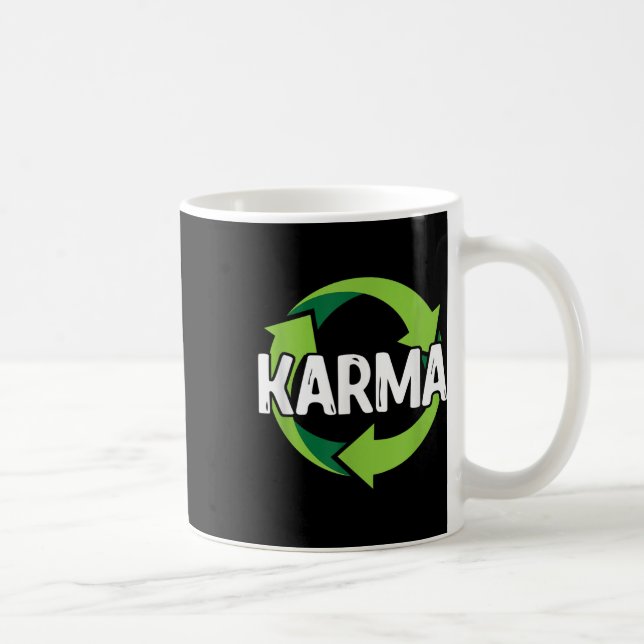 Caneca De Café Karma Destination Reciclagem Environmental P (Direita)