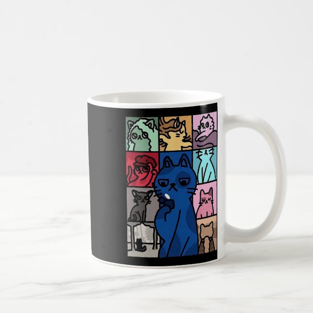 Caneca De Café Karma É O Gato De Camisas De Gato (Direita)