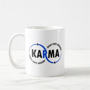 Caneca De Café Karma - O que acontece volta (v1)
