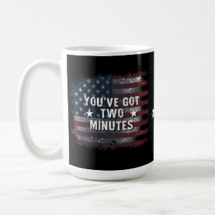 Caneca De Café Kash Patel "Você tem dois minutos" Ponto de entrev