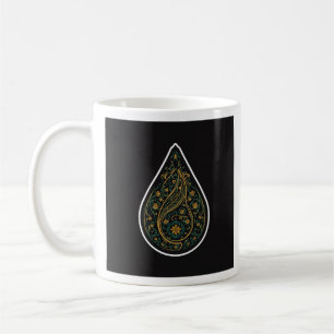Caneca De Café Kashmiri Boteh Paisley