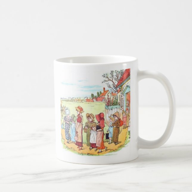Caneca De Café Kate Greenaway & professor das citações de (Direita)