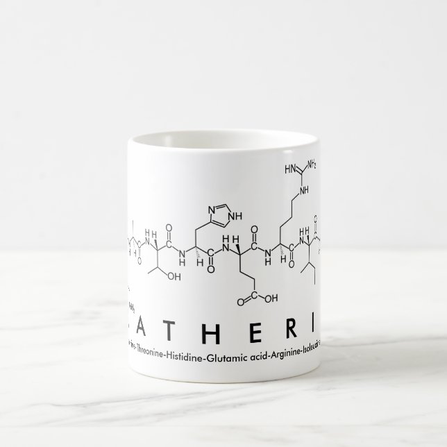 Caneca De Café Katherin peptide name mug (Centro)