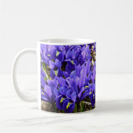 Caneca De Café Katherine Hodgkin Irrises Primavera Floral Roxo