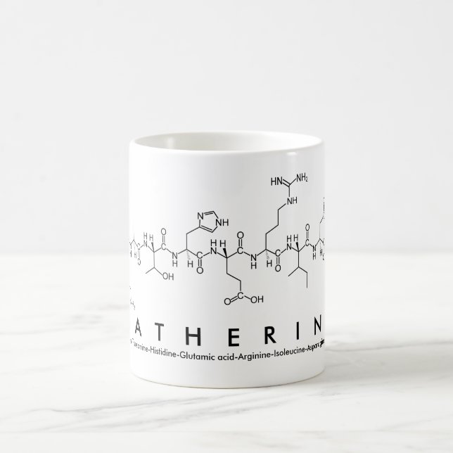 Caneca De Café Katherine Peptide name mug (Centro)