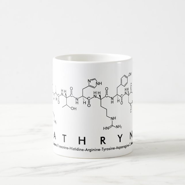 Caneca De Café Kathryne peptide name mug (Centro)