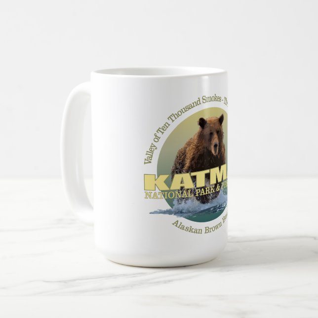 Caneca De Café Katmai (Urso Marrom) WT (Frente Esquerda)
