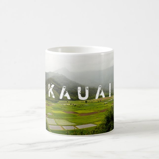 Caneca De Café Kauai, cena da paisagem no Havaí (Centro)