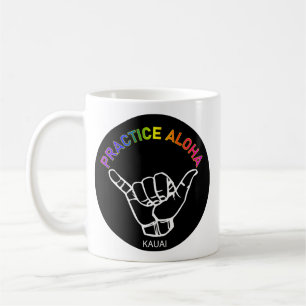 Caneca De Café Kauai - Pratique Aloha Shaka (enforque-se)