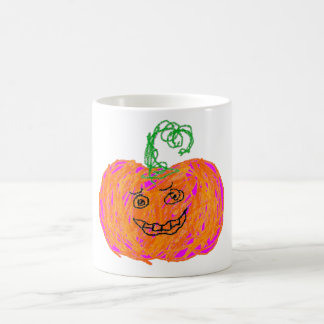 Caneca de Café Kawaii Abóbora - Halloween Divertid
