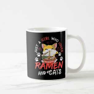 Caneca De Café Kawaii Anime Ramen Cat Comida Japonesa Girls Offic