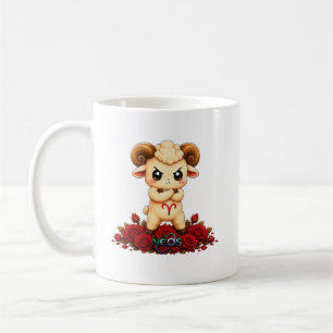 Caneca De Café Kawaii Áries Zodíaco Neos