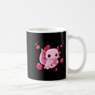 Caneca De Café Kawaii Axolotl Strawberry Milk Shake Anime Gift Gi