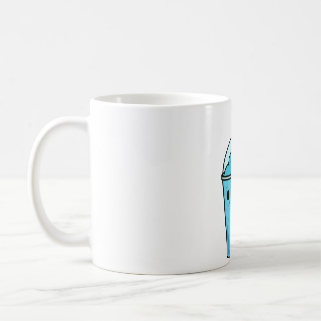 Caneca De Café Kawaii Blue Slushy (Esquerda)