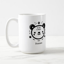 Caneca De Café Kawaii Bonitinho Urso Face - Kawaii - Arte de Linh