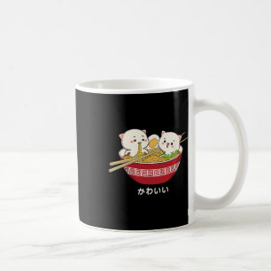 Caneca De Café Kawaii Cat Japonês Anime de Tóquio Ramen T Shirt