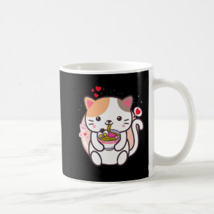 Caneca De Café Kawaii Cat Ramen Anime Comida Japonesa Girls Offic