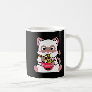 Caneca De Café Kawaii Cat Ramen Anime Neko Teenagers