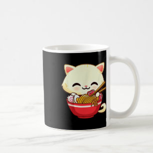 Caneca De Café Kawaii Cat Ramen Japonês Comida Engraçada Animes R