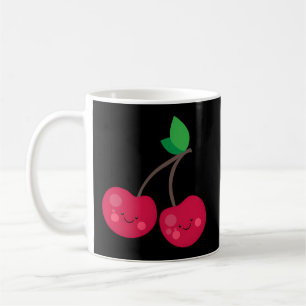 Caneca De Café Kawaii Cherry