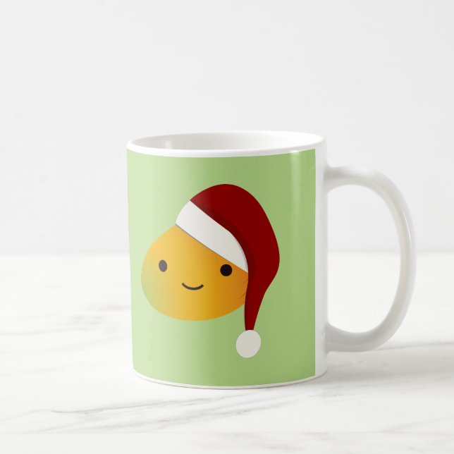Caneca De Café Kawaii Christmas Mango (Direita)