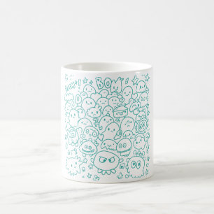 Caneca De Café Kawaii Crowd