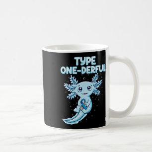 Caneca De Café Kawaii Cute Axolotl Type Onelim T1d Diabetes Aw