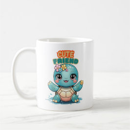 Caneca De Café Kawaii Cute Baby Turtle Mug