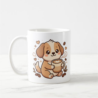 Caneca de Café Kawaii de Cachorro