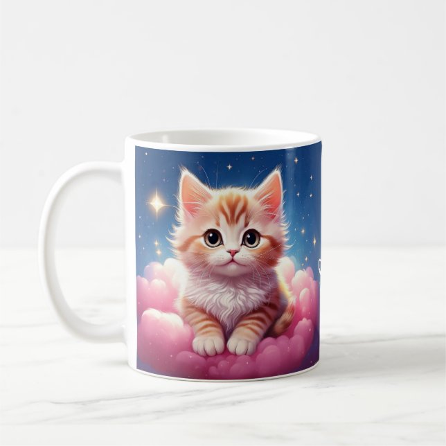 Caneca De Café Kawaii Dreamy Cat (Esquerda)