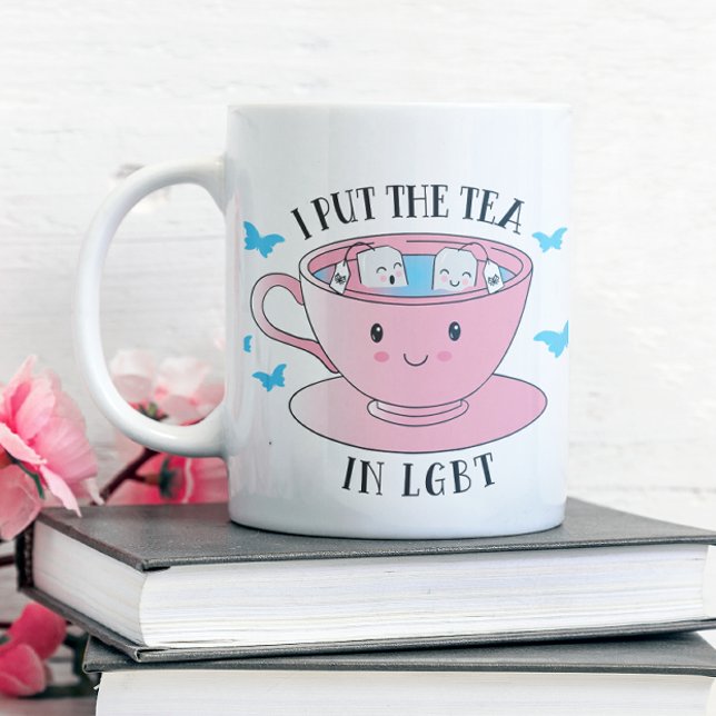 Caneca De Café Kawaii Eu Coloquei Chá no LGBT (Transform! Brighten up your or someone special's tea time!)