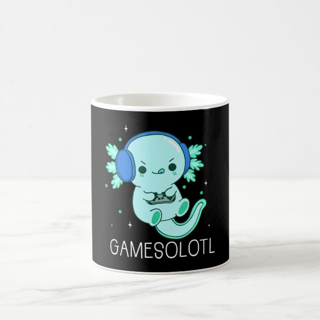 Caneca De Café Kawaii Gamesolotl Axolotl Gamer (Centro)