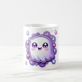 Caneca De Café Kawaii Ghost Mug Cute Pastel Halloween Café Cup