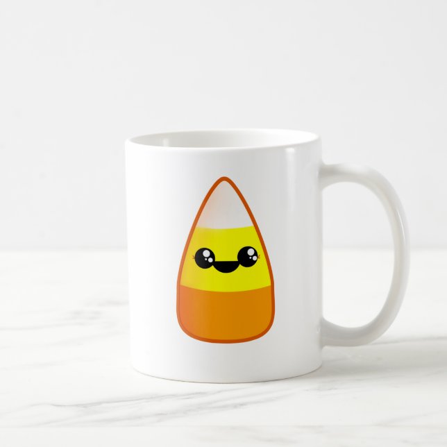 Caneca De Café Kawaii Halloween Candy Corn (Direita)