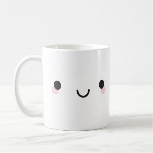 Caneca De Café Kawaii Happy Face