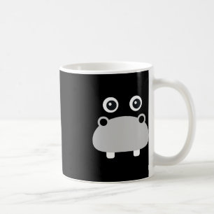 Caneca De Café Kawaii Hippo Enfrenta Fáceis Meninos De Figurino D