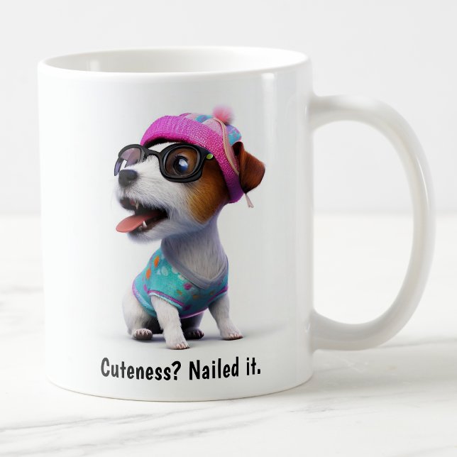 Caneca De Café Kawaii Jack Russell Terrier (Criador carregado)