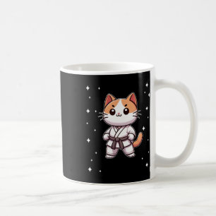 Caneca De Café Kawaii Karate Gato Artes Marciais Para Homens
