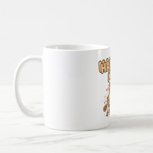 Caneca de Café Kawaii Mãe de Hamster (Esquerda)