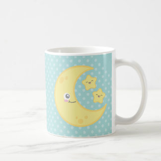 Caneca De Café Kawaii Moon e Stars Mug