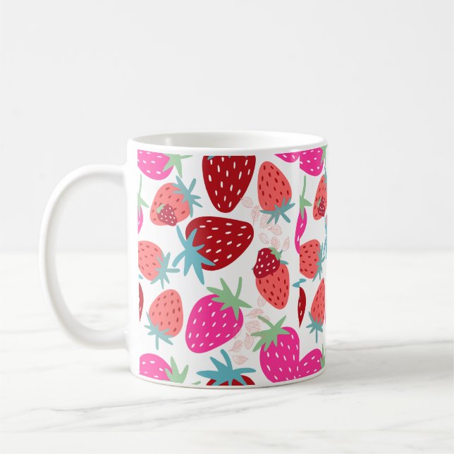 Caneca De Café Kawaii morango milkshake (Esquerda)