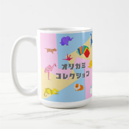 Caneca De Café KAWAII　Origami Creatures & Katakana Typography 