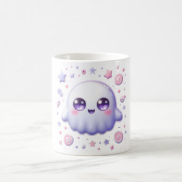 Caneca De Café Kawaii Pastel Ghost Mug - Copa das Bruxas